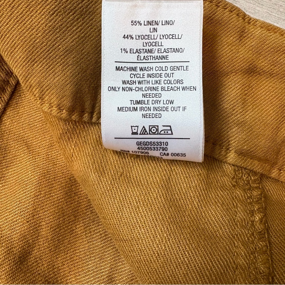 HUDSON (Anthropologie) Tie Waist Wide Leg Trouser in Desert Sand, Sz 32 - Picture 14 of 14